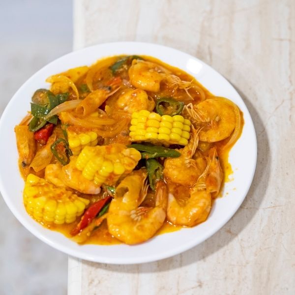 Shrimp with Padang Sauce